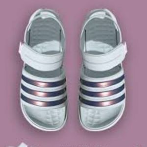 Adidas DURAMO SL Sandal Halo Blue Iridescents Lightmotion Unisex Size 9.5